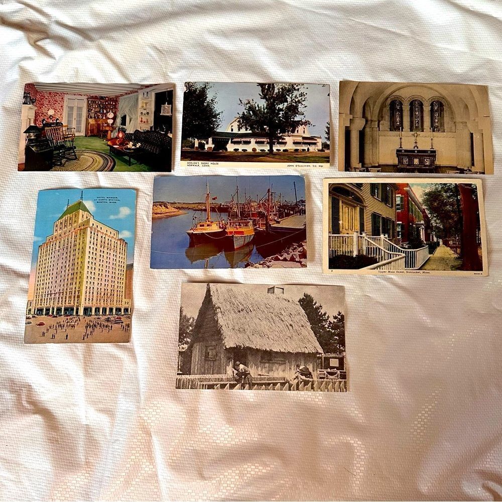 Vintage 1950s Postcard Collection of New England Sights